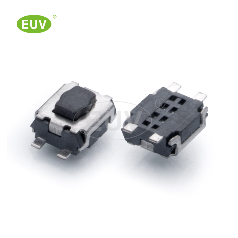 3.0mmx3.55mm 四腳平貼 梅花形按鍵 貼片輕觸開關(guān)