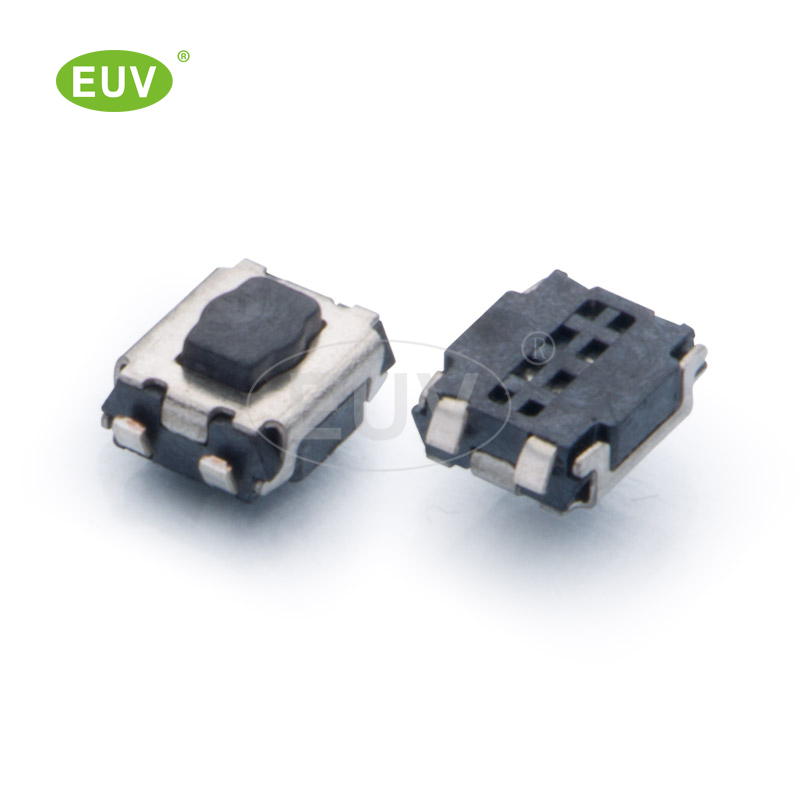 3.0mmx3.55mm U型腳 梅花形按鍵 貼片輕觸開關(guān)